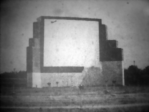 Sturgis Drive-In Theatre - Early Shot Of Sturgis Screen Tower